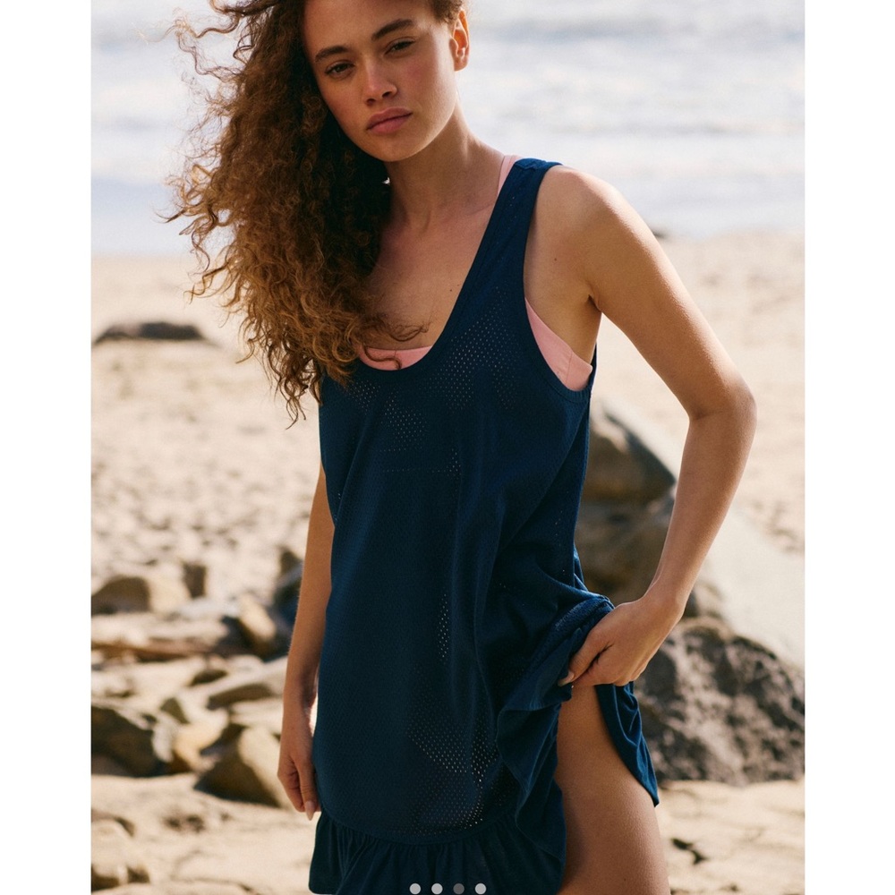 NWT Free People Movement Twirl TunicTank in Stone Blue   Size: XS